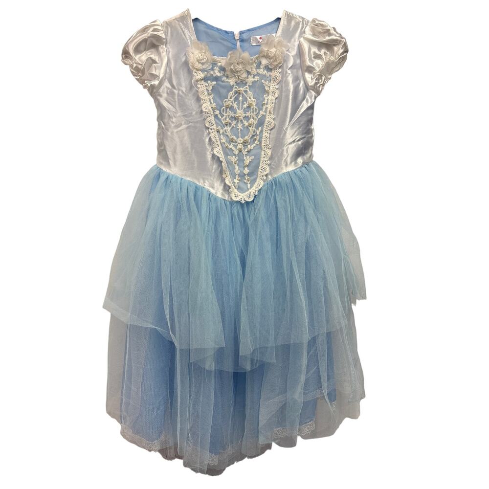 Child girl Classic blue Cinderella dress, cape&purse 6-8 yrs Halloween costume - Picture 4 of 9